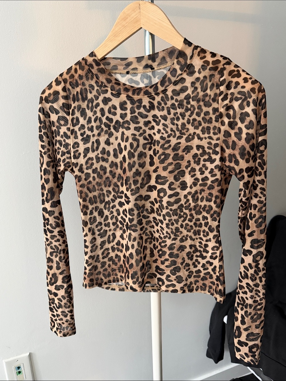 Forever 21 Leopard Print Long-Sleeve Top - Brown & Black